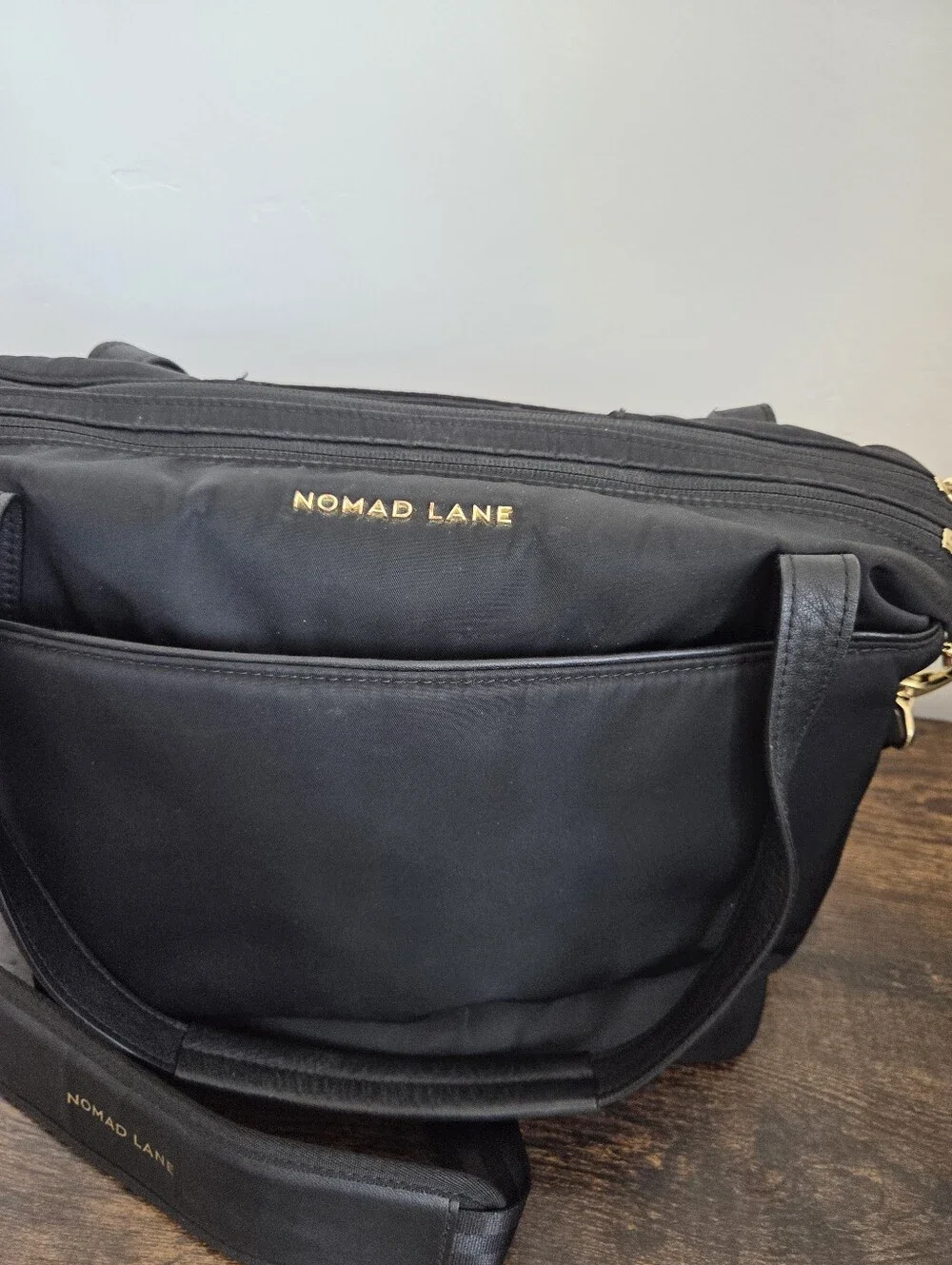 Nomad Lane Origami Tote Bag Travel Nylon Under Seat Carryon Jet Set Black Laptop